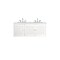 James Martin Vanities Athens 60in Double Vanity, Glossy White w/ 3 CM Arctic Fall Solid Surface Top E645-V60D-GW-3AF - alternate 6